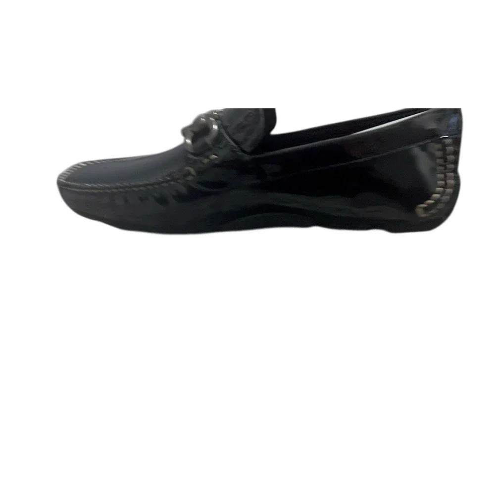 Salvatore Ferragamo Parigi Cobalto‎ Patent Leather Driver Loafers 6.5 EE New